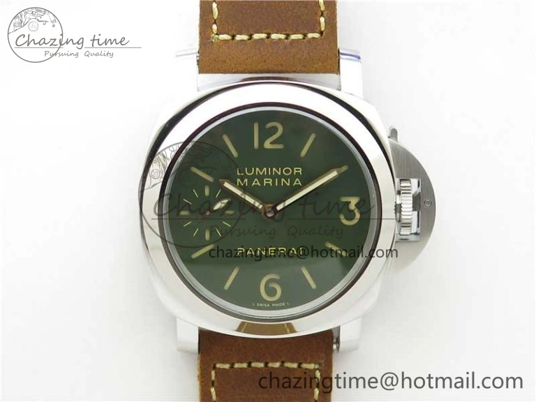 PAM911 T “Last One For Paneristi” Noob 1:1 Best Edition on Brown Leather Strap A6497 with Y-Incabloc V12