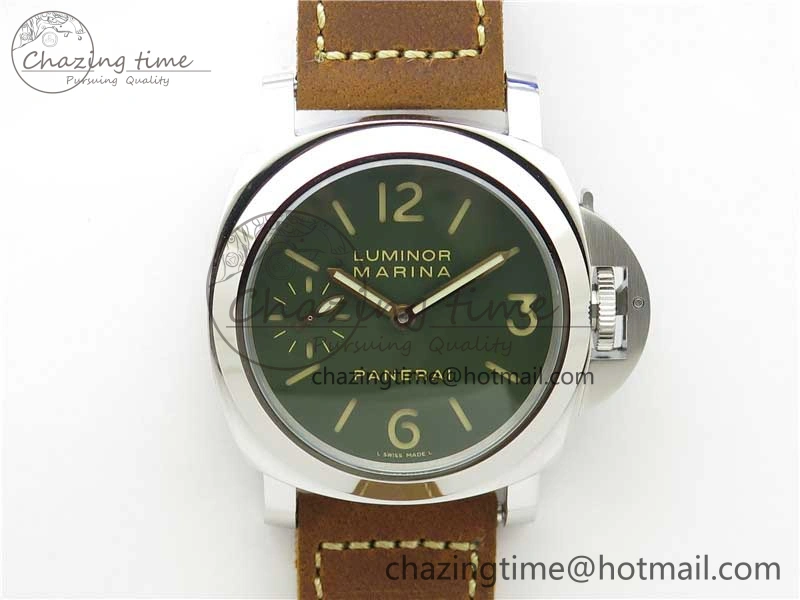 PAM911 T “Last One For Paneristi” Noob 1:1 Best Edition on Brown Leather Strap A6497 with Y-Incabloc V12