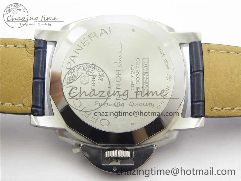 PAM927 Luminor Due VSF Best Edition Blue Dial on Blue Leather Strap AXXXIV