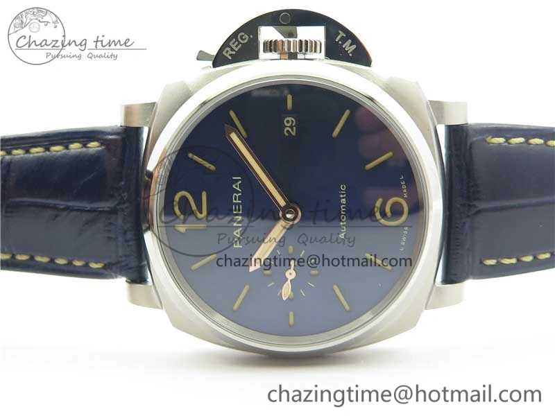 PAM927 Luminor Due VSF Best Edition Blue Dial on Blue Leather Strap AXXXIV
