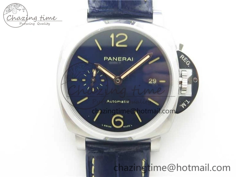 PAM927 Luminor Due VSF Best Edition Blue Dial on Blue Leather Strap AXXXIV