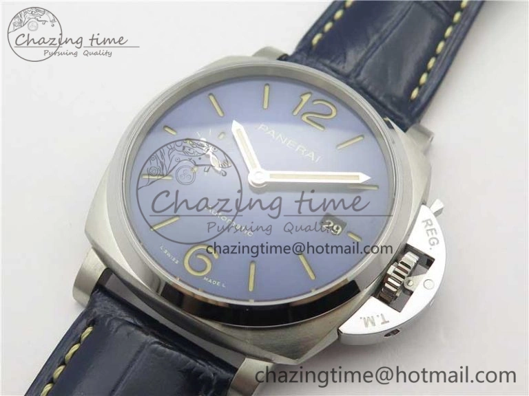 PAM927 Luminor Due VSF Best Edition Blue Dial on Blue Leather Strap AXXXIV