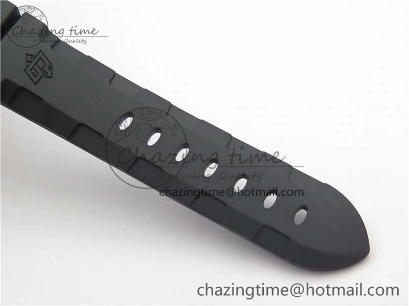PAM960 Carbotech 42mm VSF Best Edition Black Dial Blue Markers on Rubber Strap P.9010 Clone
