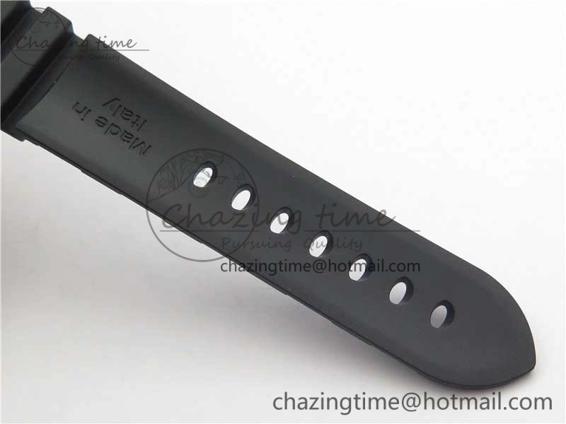 PAM960 Carbotech 42mm VSF Best Edition Black Dial Blue Markers on Rubber Strap P.9010 Clone