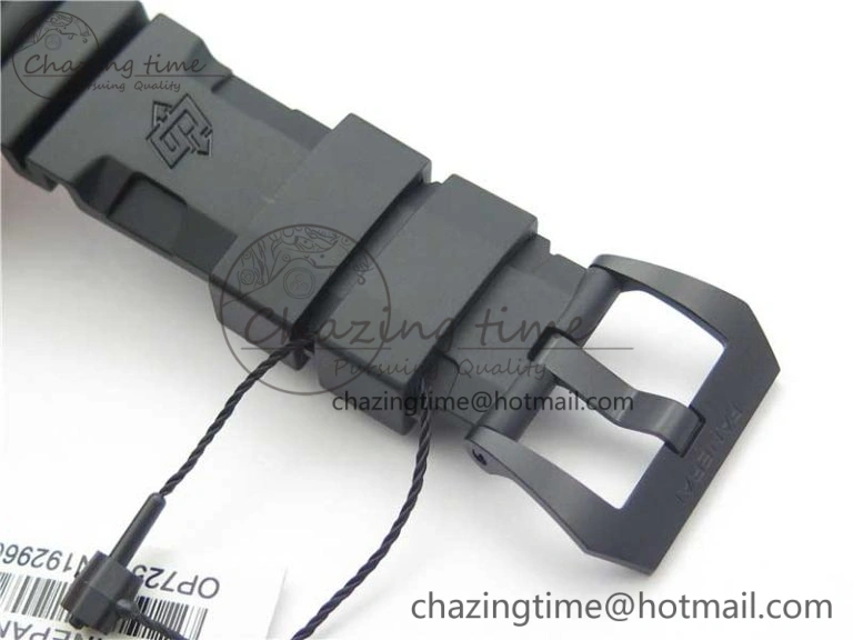 PAM960 Carbotech 42mm VSF Best Edition Black Dial Blue Markers on Rubber Strap P.9010 Clone