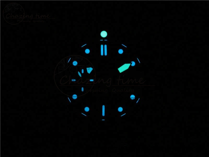 PAM960 Carbotech 42mm VSF Best Edition Black Dial Blue Markers on Rubber Strap P.9010 Clone