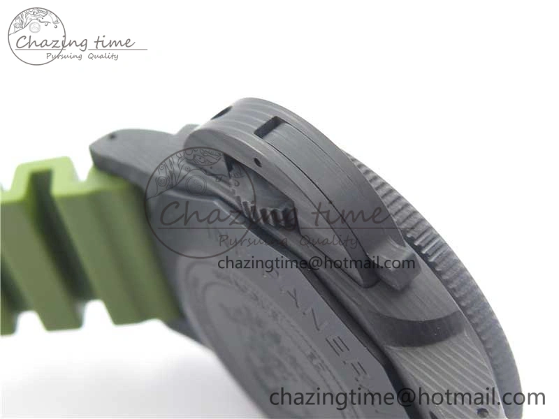 PAM961 Carbotech VSF Best Edition Carbon Dial on Green Rubber Strap P.9010 Clone