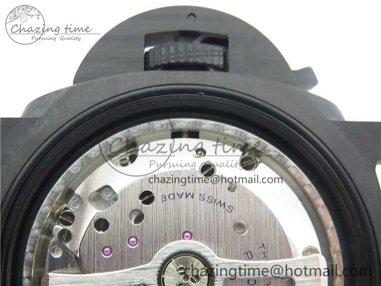 PAM961 Carbotech VSF Best Edition Carbon Dial on Green Rubber Strap P.9010 Clone