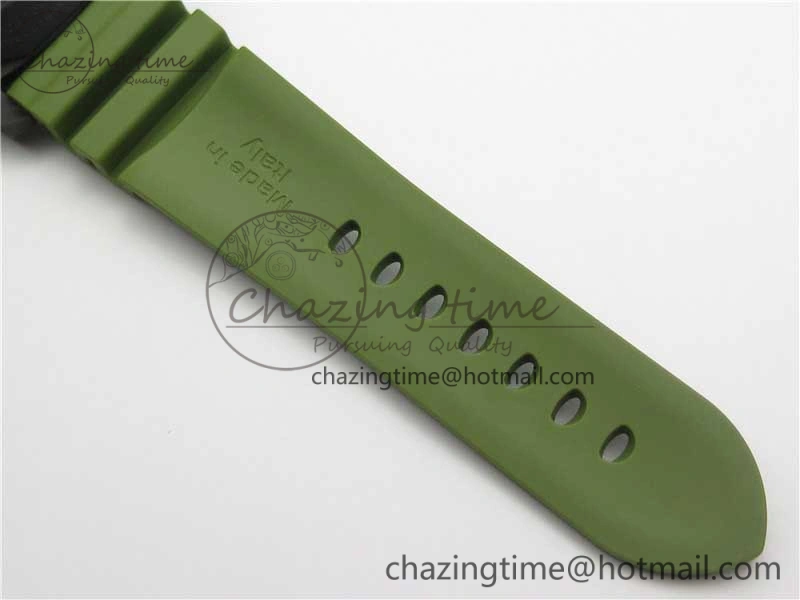 PAM961 Carbotech VSF Best Edition Carbon Dial on Green Rubber Strap P.9010 Clone