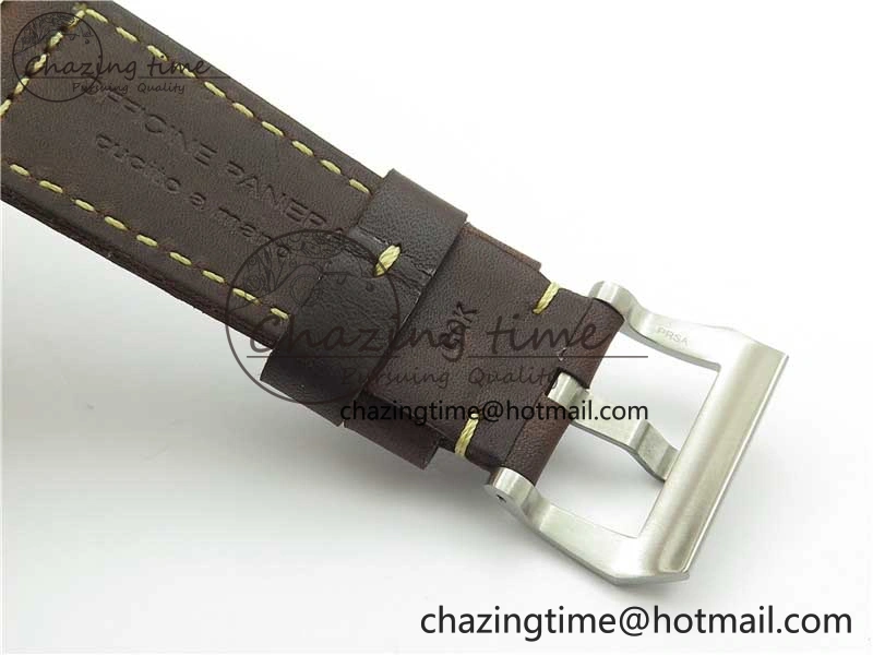 PAM968 V Bronzo ZF 1:1 Best Edition Brown Ceramic Bezel and Dial on Brown Strap P.9010 Clone