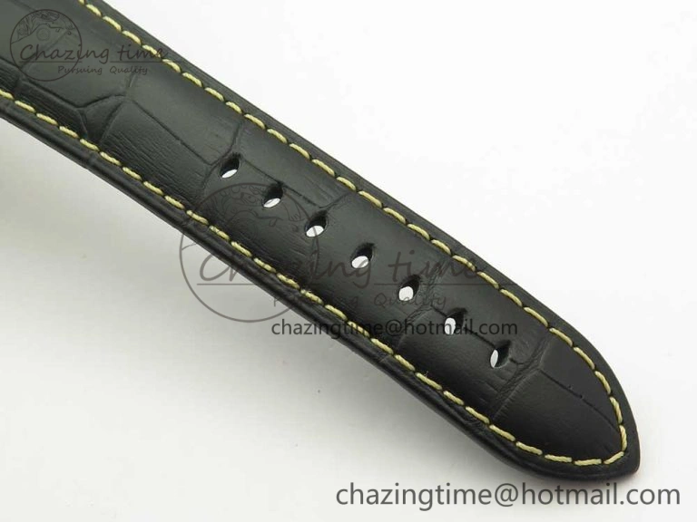 PAM972 Luminor 1950 Firenze 3 Days Engraved Case & Movement V9F Best Edition on Black Leather Strap P.3000 Super Clone