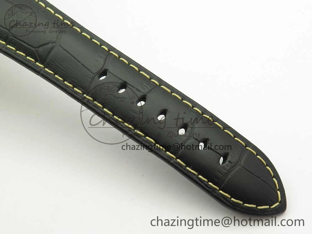 PAM972 Luminor 1950 Firenze 3 Days Engraved Case & Movement V9F Best Edition on Black Leather Strap P.3000 Super Clone