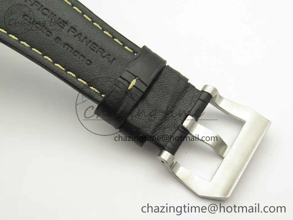 PAM972 Luminor 1950 Firenze 3 Days Engraved Case & Movement V9F Best Edition on Black Leather Strap P.3000 Super Clone