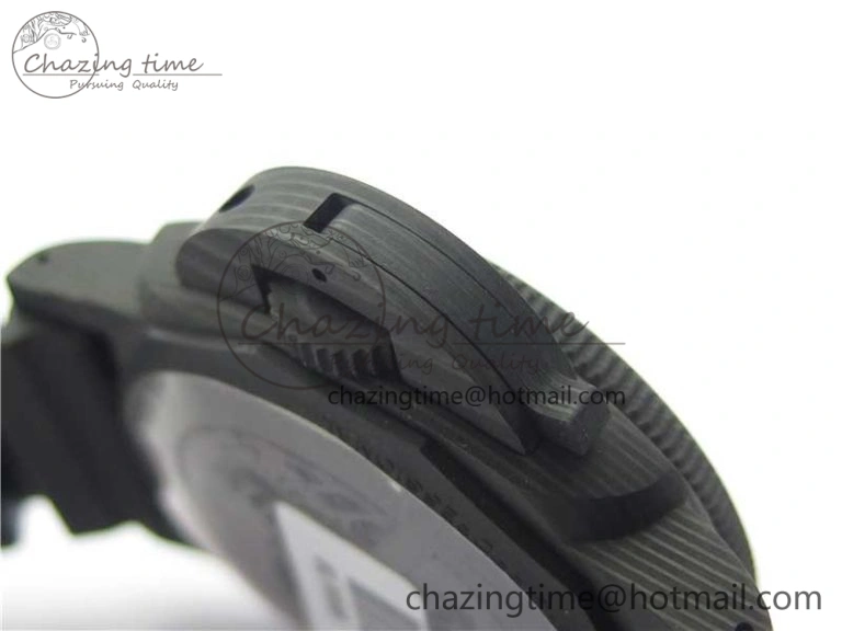 PAM979 Carbotech VSF Best Edition Carbon Dial on Rubber Strap P.9010 Clone (Free Leather Strap)