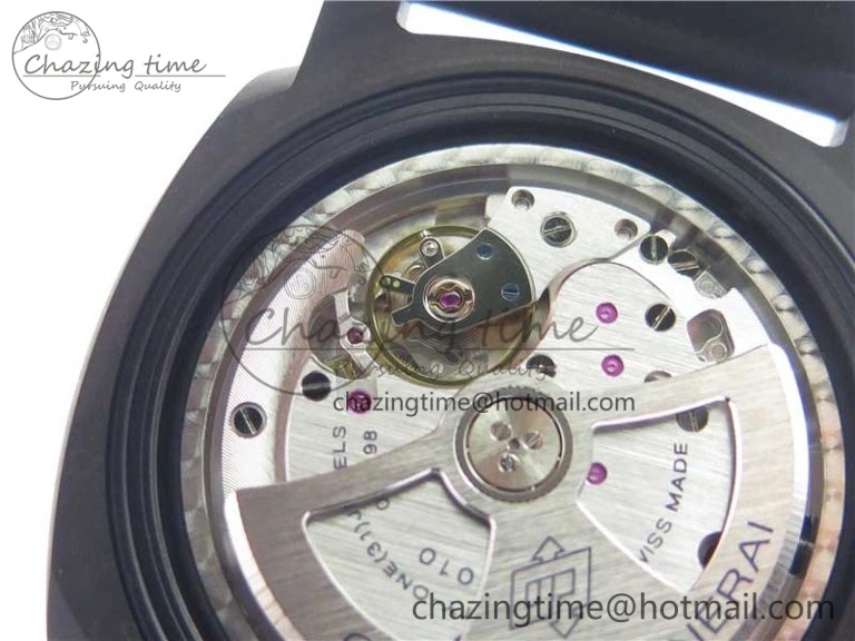 PAM979 Carbotech VSF Best Edition Carbon Dial on Rubber Strap P.9010 Clone (Free Leather Strap)