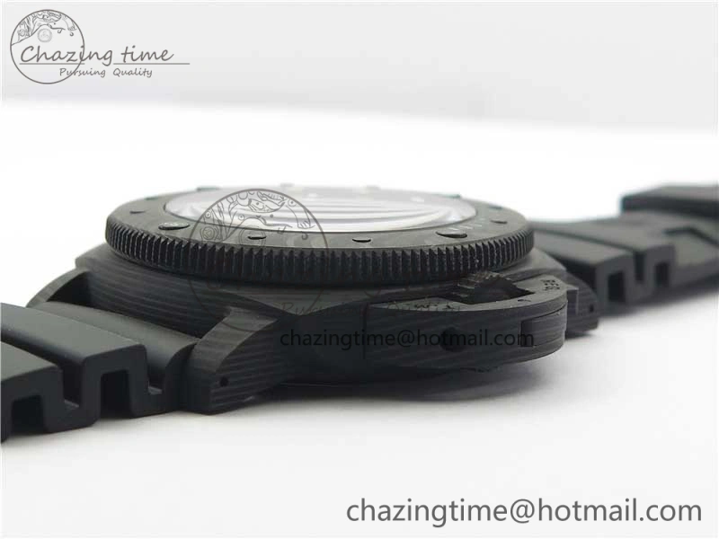 PAM979 Carbotech VSF Best Edition Carbon Dial on Rubber Strap P.9010 Clone (Free Leather Strap)