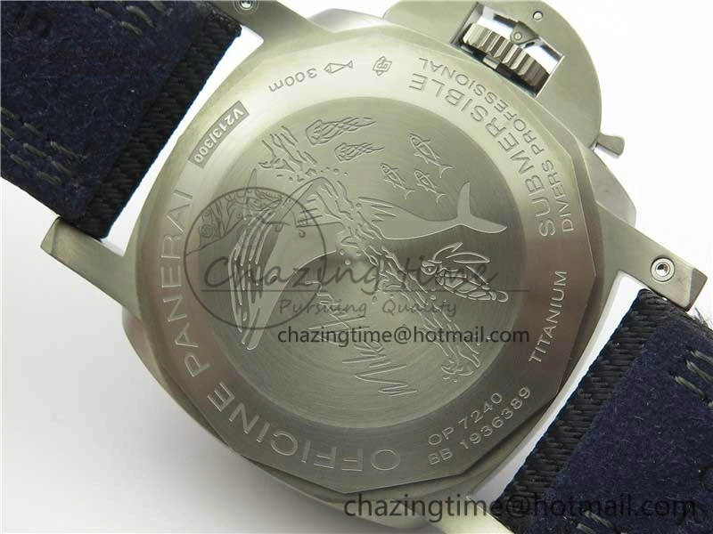PAM984 Mike Horn Submersible VSF 1:1 Best Edition Black Dial on Black Nylon Strap P.9010 Clone