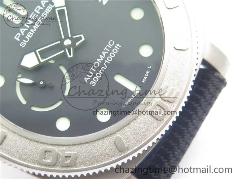 PAM984 Mike Horn Submersible VSF 1:1 Best Edition Black Dial on Black Nylon Strap P.9010 Clone