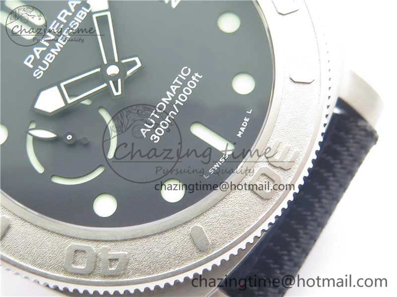 PAM984 Mike Horn Submersible VSF 1:1 Best Edition Black Dial on Black Nylon Strap P.9010 Clone