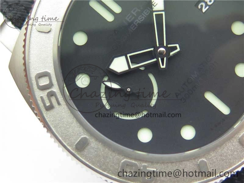 PAM984 Mike Horn Submersible VSF 1:1 Best Edition Black Dial on Black Nylon Strap P.9010 Clone