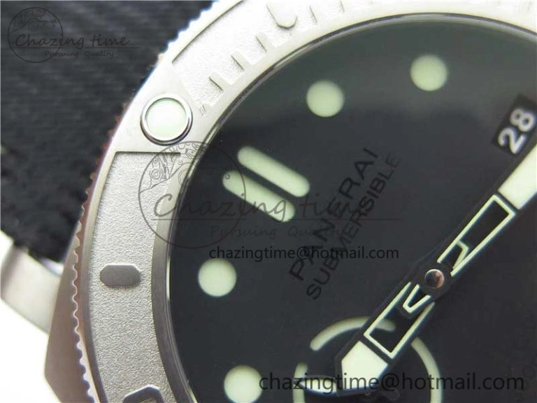 PAM984 Mike Horn Submersible VSF 1:1 Best Edition Black Dial on Black Nylon Strap P.9010 Clone