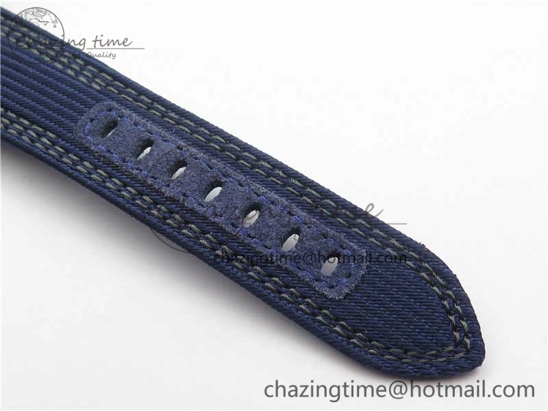 PAM985 Mike Horn Submersible VSF 1:1 Best Edition Black Dial on Blue Nylon Strap P.9010 Clone
