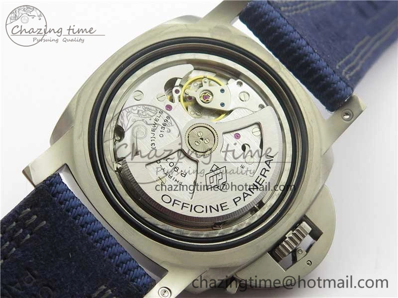 PAM985 Mike Horn Submersible VSF 1:1 Best Edition Black Dial on Blue Nylon Strap P.9010 Clone