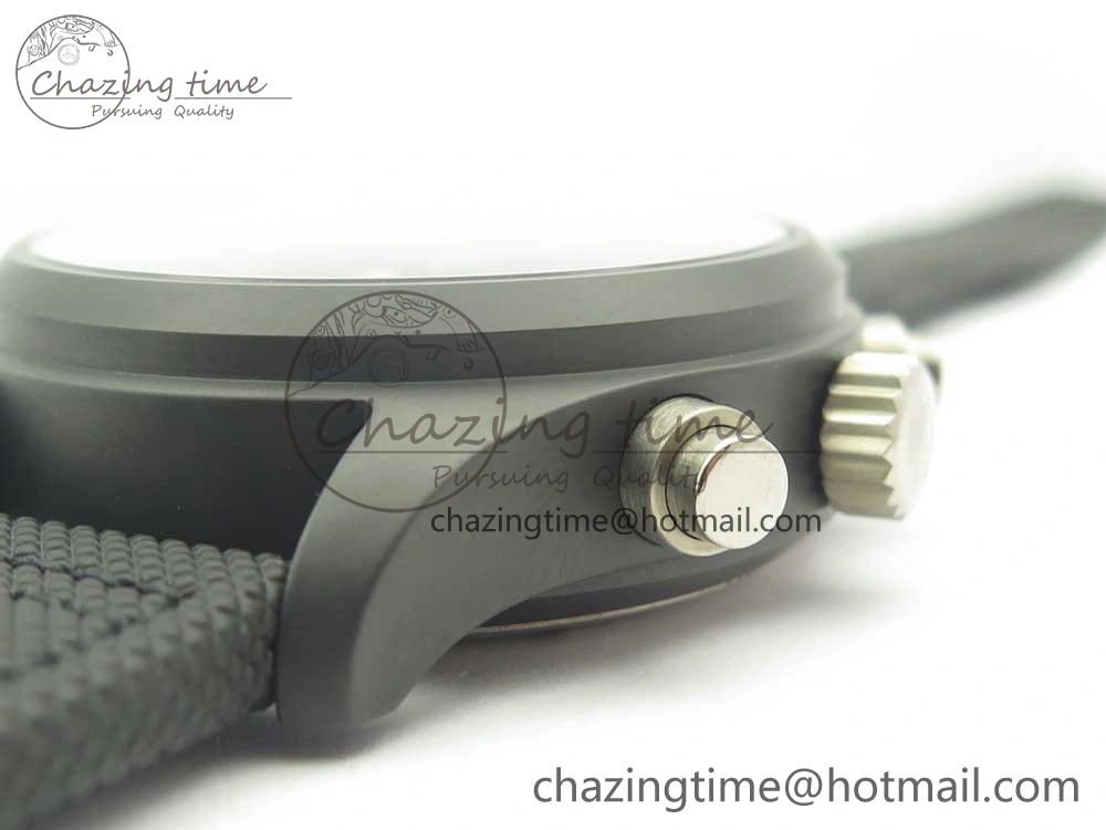 PILOT IW389001 ZF 1:1 Best Edition Ceramic Case Black Dial on Nylon Strap A7750 (Same Function As Genuine)