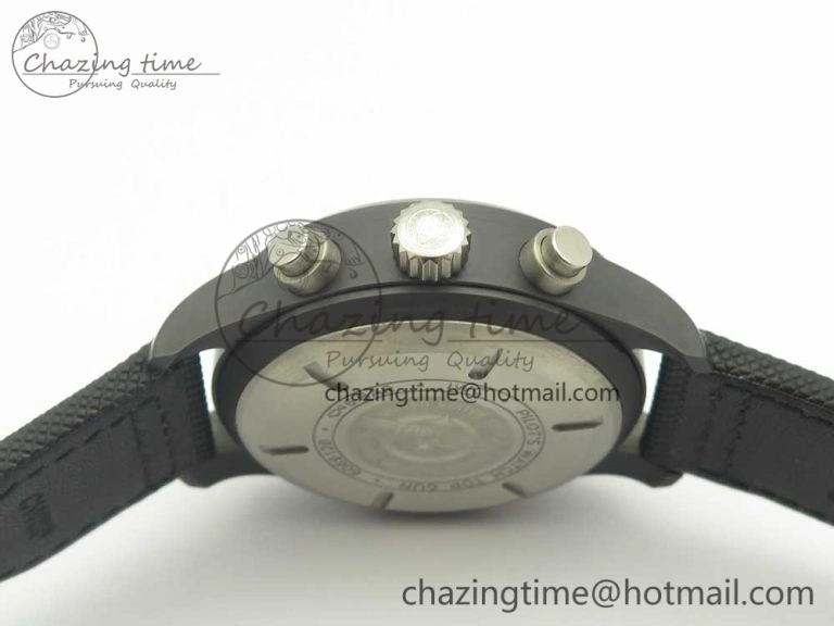 PILOT IW389001 ZF 1:1 Best Edition Ceramic Case Black Dial on Nylon Strap A7750 (Same Function As Genuine)