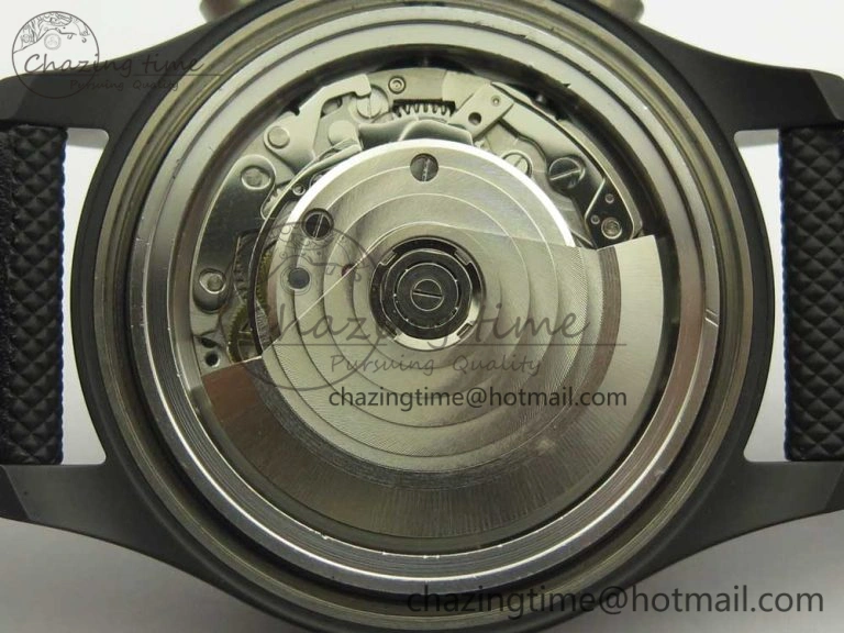 PILOT IW389001 ZF 1:1 Best Edition Ceramic Case Black Dial on Nylon Strap A7750 (Same Function As Genuine)