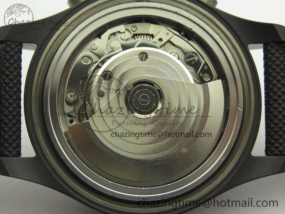 PILOT IW389001 ZF 1:1 Best Edition Ceramic Case Black Dial on Nylon Strap A7750 (Same Function As Genuine)
