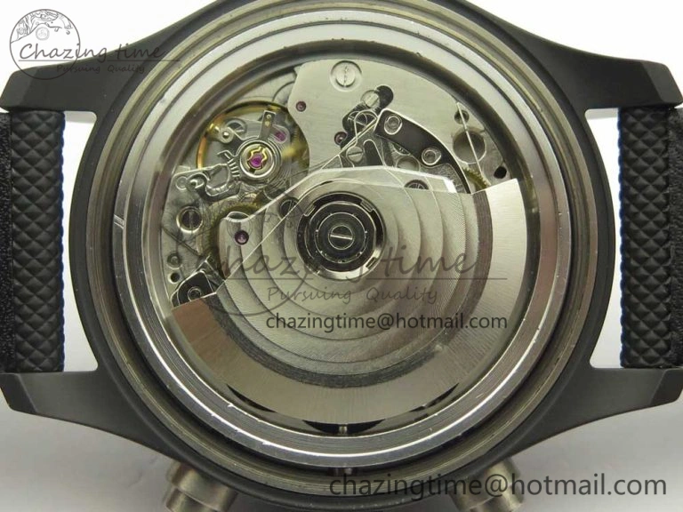 PILOT IW389001 ZF 1:1 Best Edition Ceramic Case Black Dial on Nylon Strap A7750 (Same Function As Genuine)
