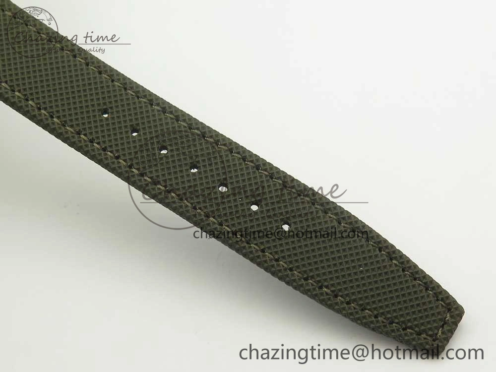 PILOT IW389001 ZF 1:1 Best Edition Ceramic Case Green Dial on Green Nylon Strap A7750 (Function Same As Genuine)
