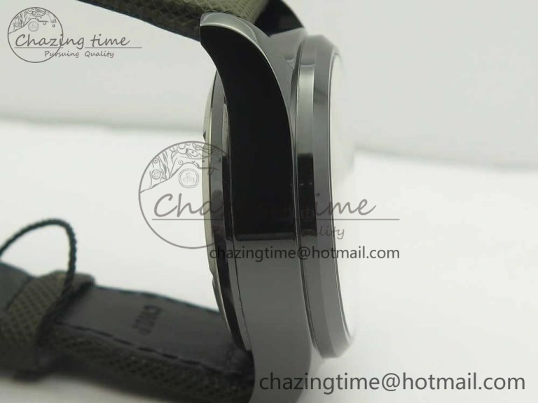 PILOT IW389001 ZF 1:1 Best Edition Ceramic Case Green Dial on Green Nylon Strap A7750 (Function Same As Genuine)