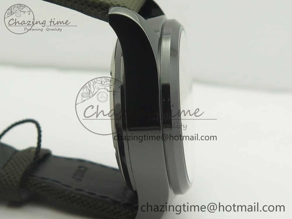 PILOT IW389001 ZF 1:1 Best Edition Ceramic Case Green Dial on Green Nylon Strap A7750 (Function Same As Genuine)