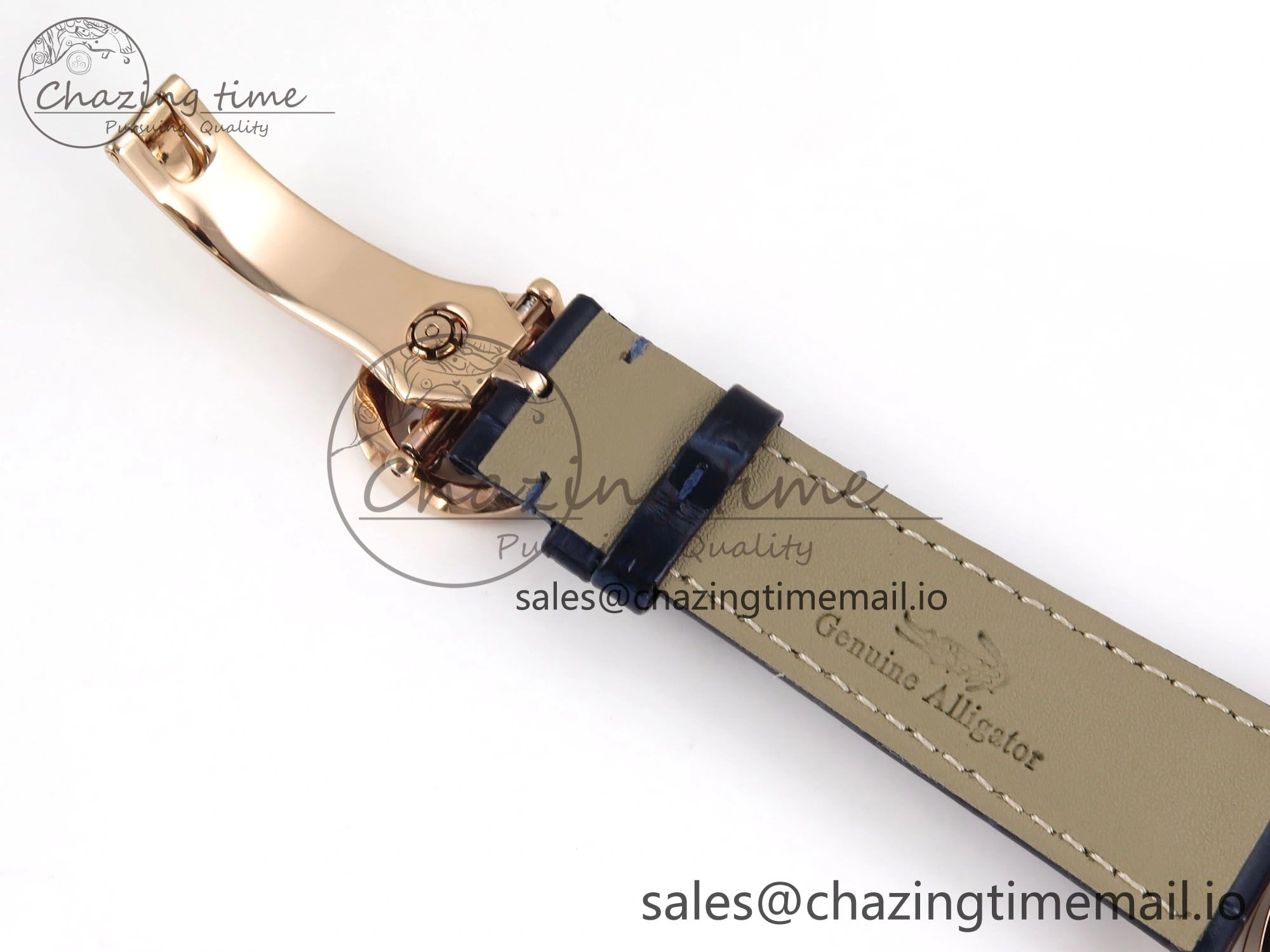 PP Tourbillon RG Diamonds Bezel RMSF Edition Black Starry Dial on Blue Leather Strap