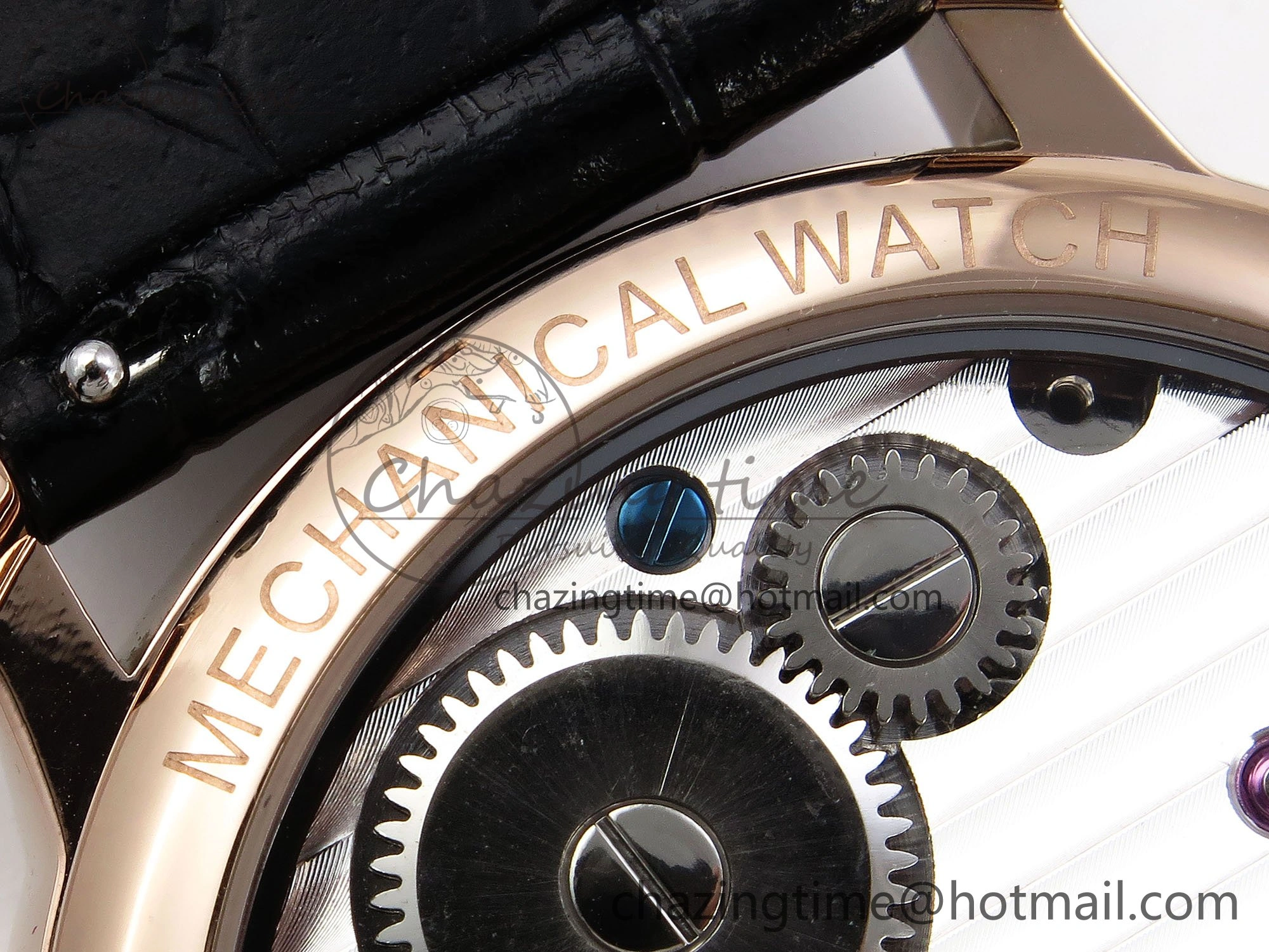 PP Tourbillon RG RMSF Edition Blue Dial on Blue Leather Strap