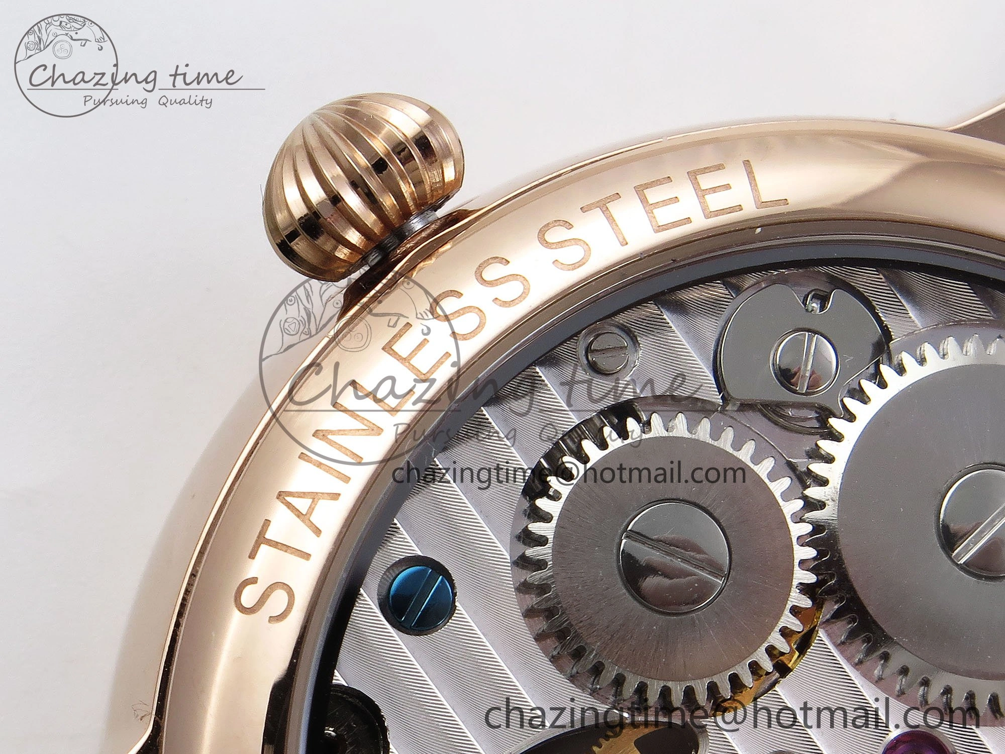 PP Tourbillon RG RMSF Edition Blue Dial on Blue Leather Strap