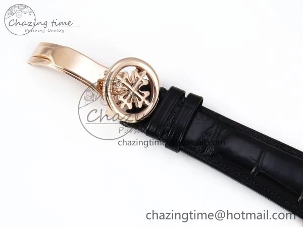 PP Tourbillon RG RMSF Edition Blue Dial on Blue Leather Strap
