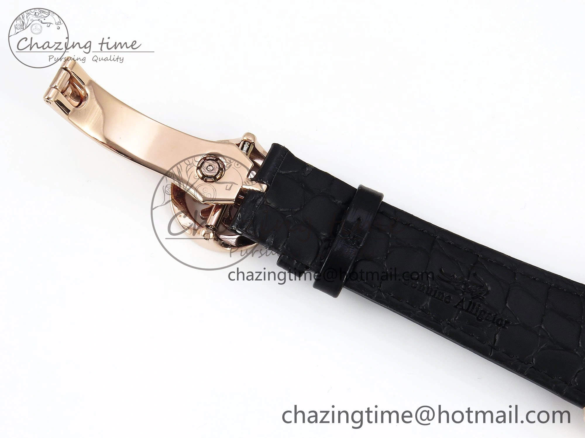 PP Tourbillon RG RMSF Edition Blue Dial on Blue Leather Strap