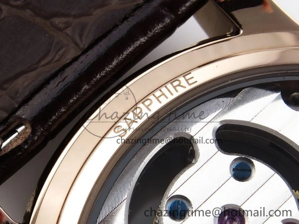 PP Tourbillon RG RMSF Edition Green Dial on Brown Leather Strap