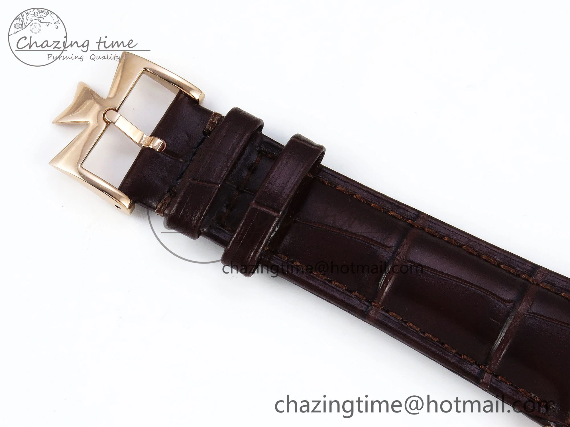PP Tourbillon RG RMSF Edition Green Dial on Brown Leather Strap