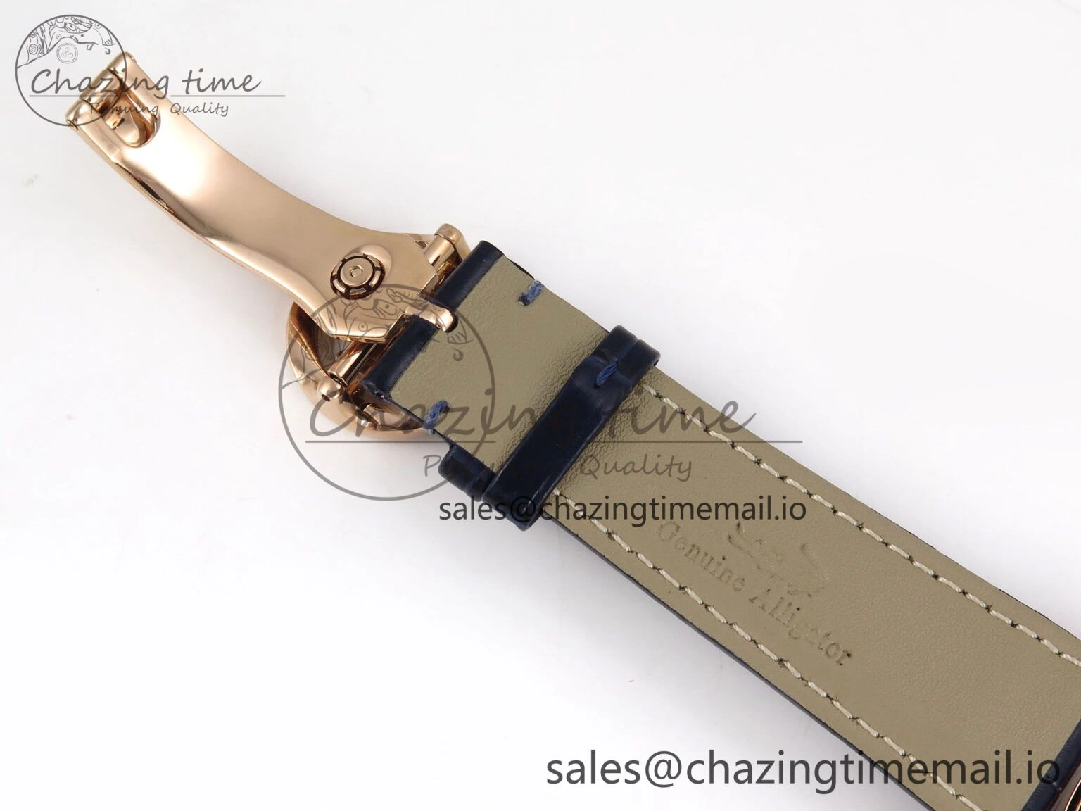 PP Tourbillon RG Rainbow Bezel RMSF Edition Black Starry Dial on Blue Leather Strap