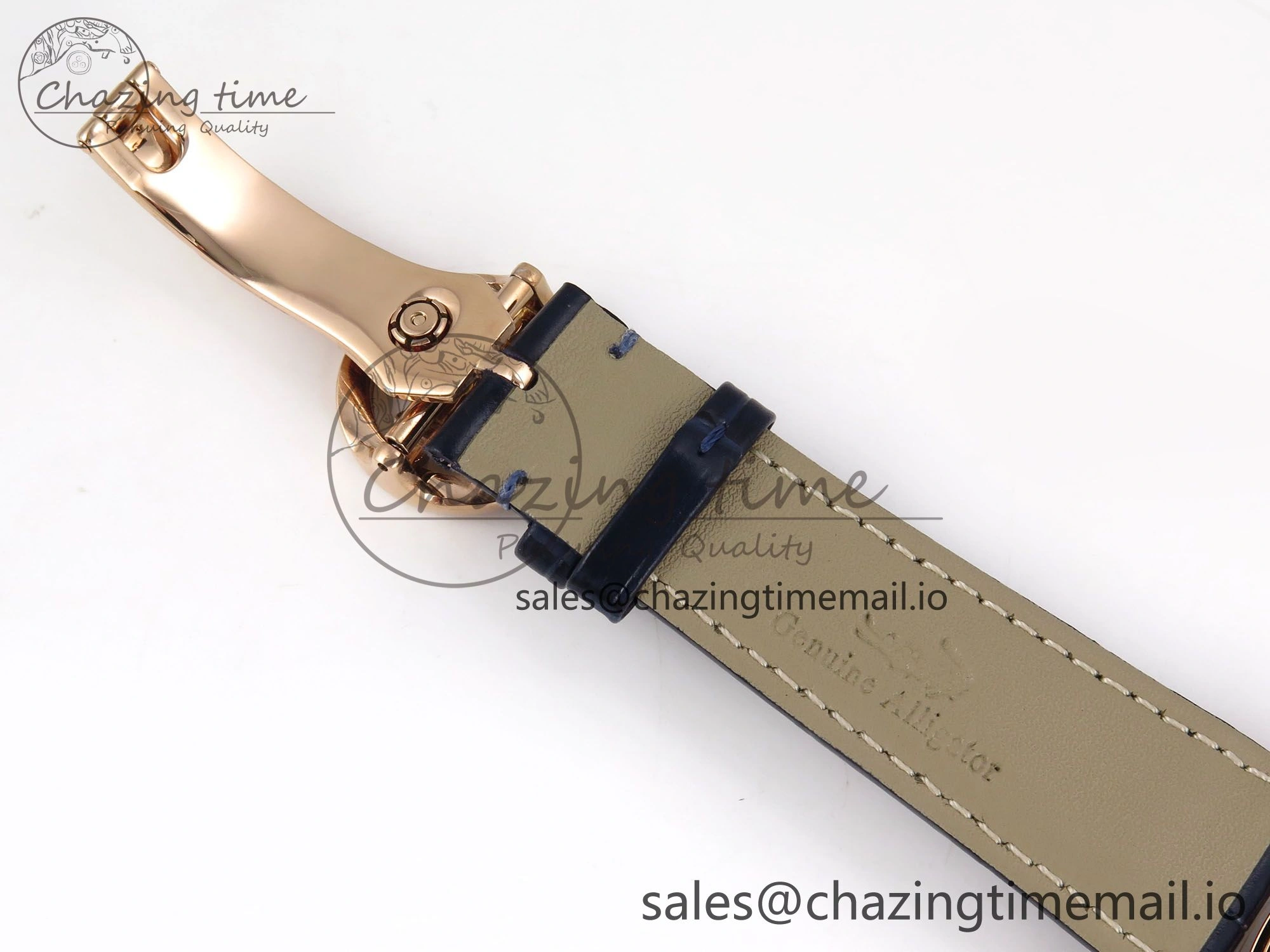PP Tourbillon RG Rainbow Bezel RMSF Edition Black Starry Dial on Blue Leather Strap