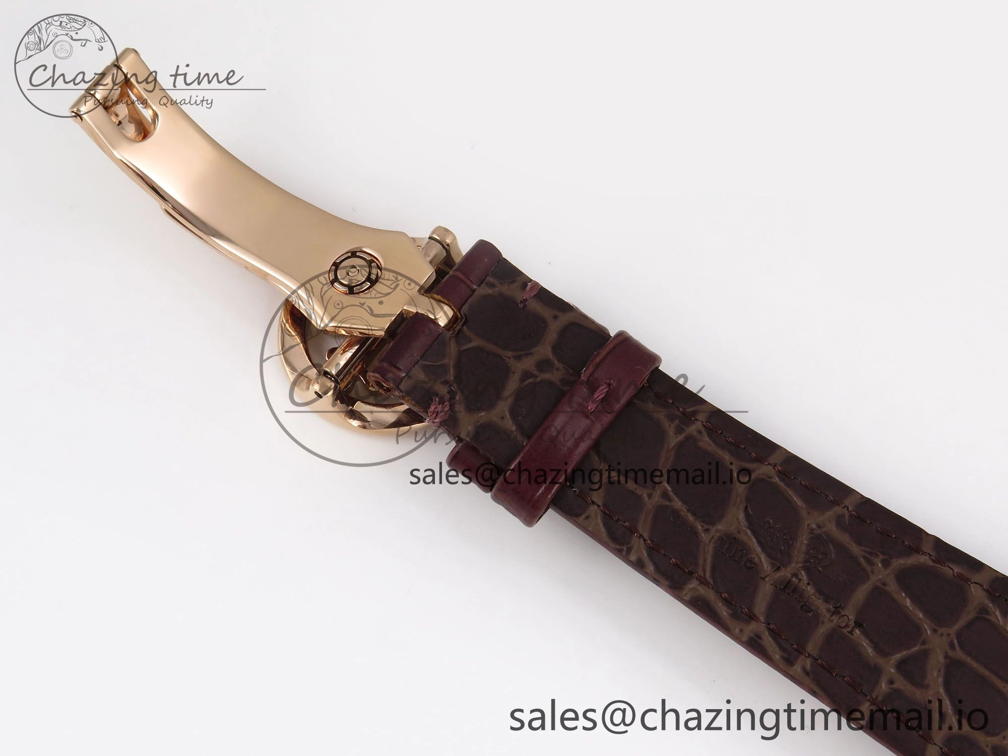 PP Tourbillon RG Rainbow Bezel RMSF Edition White Dial on Brown Leather Strap