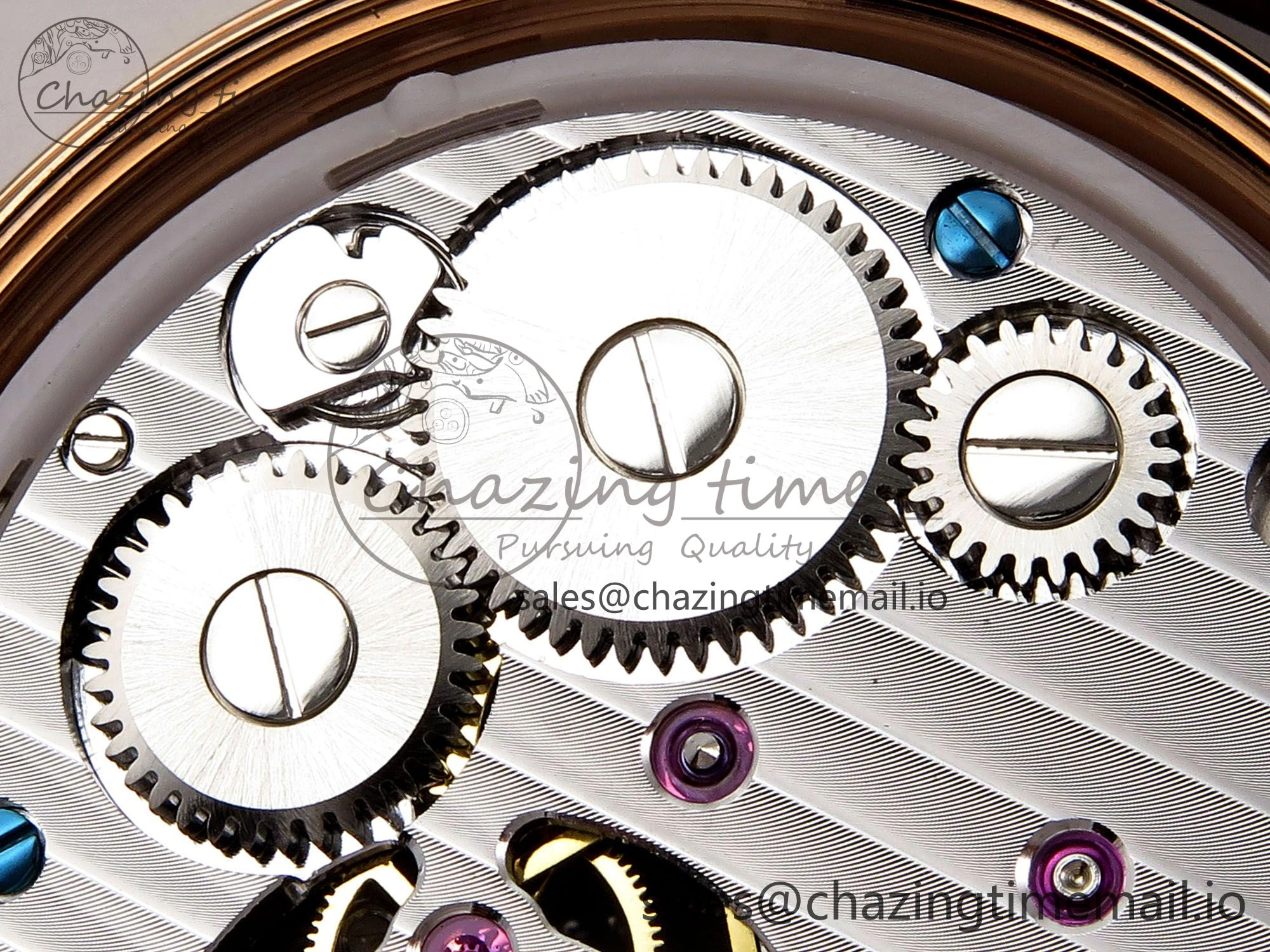 PP Tourbillon RG Texuted Bezel RMSF Edition White Dial on Brown Leather Strap
