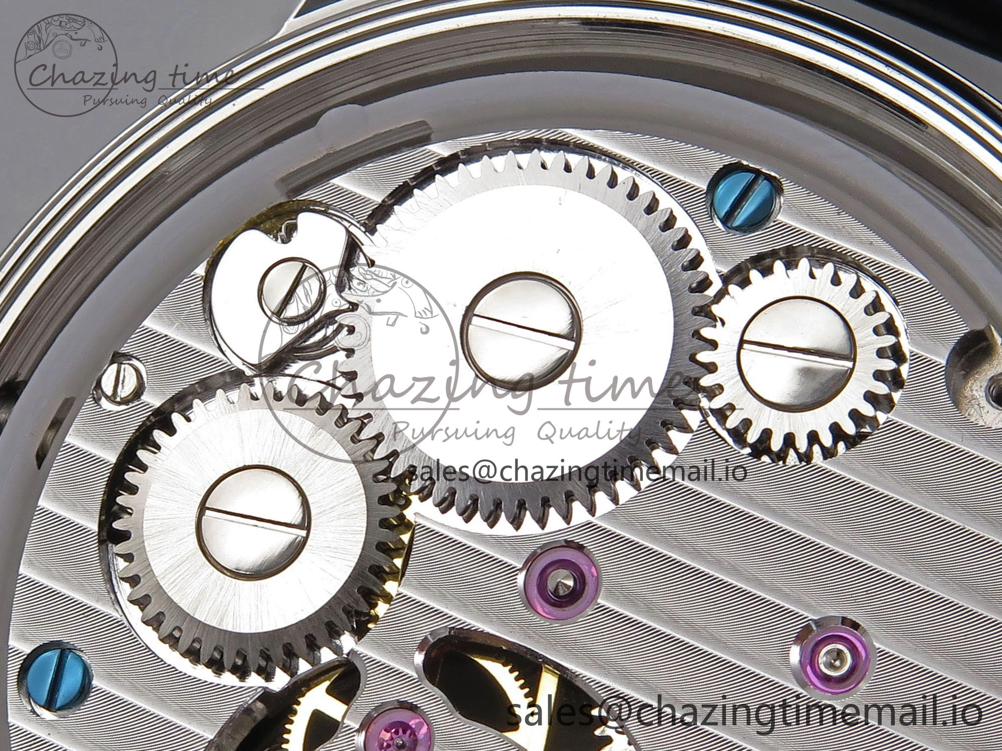 PP Tourbillon SS Diamonds Bezel RMSF Edition Black Starry Dial on Blue Leather Strap