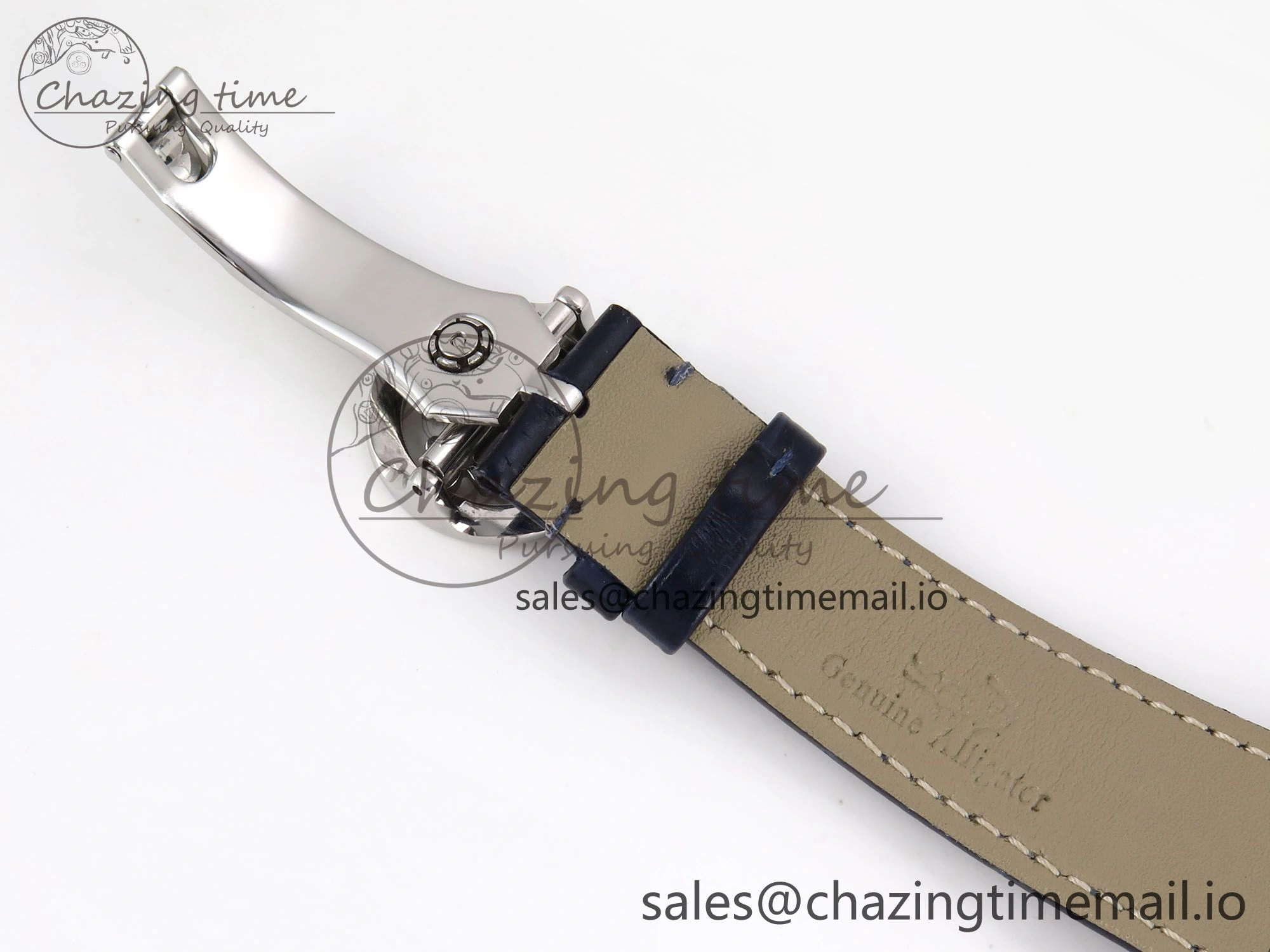 PP Tourbillon SS Diamonds Bezel RMSF Edition Black Starry Dial on Blue Leather Strap