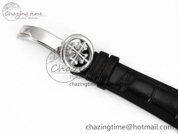 PP Tourbillon SS RMSF Edition Blue Dial on Blue Leather Strap