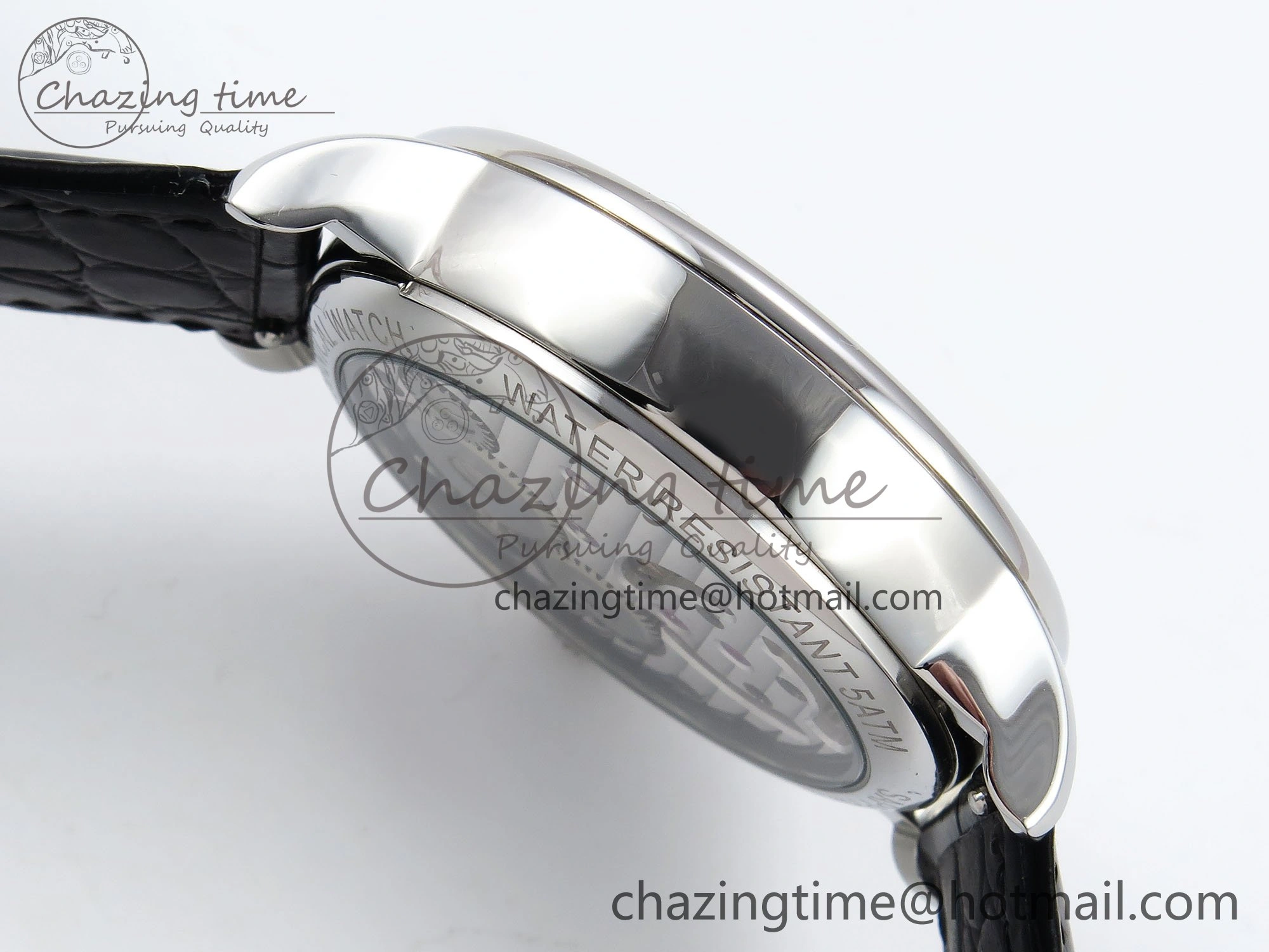 PP Tourbillon SS RMSF Edition Blue Dial on Blue Leather Strap